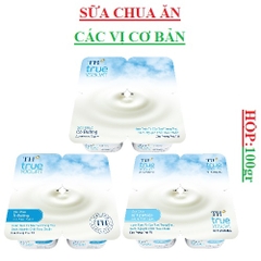 Sữa chua ăn TH true yogurt  vị cơ bản hộp 100gr