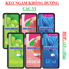 Kẹo ngậm không đường Mentos hộp (15-:-18)gr