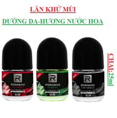Lăn khử mùi hương nước hoa romano chai 25ml