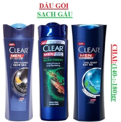 Dầu gội nam clear men chai (140-:-180)gr