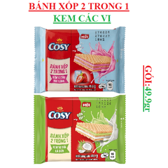 Bánh xốp 2 trong 1 cosy kinh đô gói (40-:-50)gr