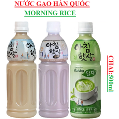 Nước gạo hàn quốc morning rice woongjin chai 500ml