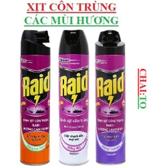 Xịt côn trùng raid lọ to