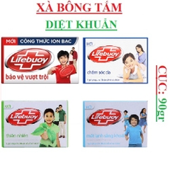 Xà bông tắm lifebuoy cục 90gr, bảo vệ, thiên nhiên, mát lạnh, chăm sóc da