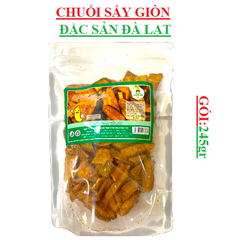 Chuối sấy giòn đặc sản đà lạt thanh mai phát gói 245gr