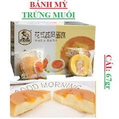 Bánh mì trứng muối Chiffon cake leisure farm cái 67gr