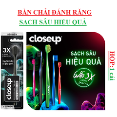Bàn chải đánh siêu mềm răng sạch sâu hiệu quả 3X Closeup