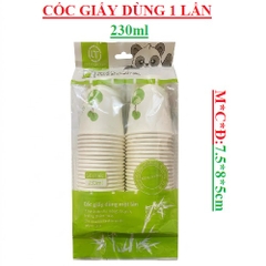 Cốc giấy dùng 1 lần Lâm Shang 230ml