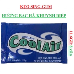Kẹo cao su sing gum CoolAir gói 8 viên