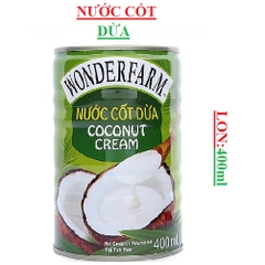 Nước cốt dừa Wonderfarm  lon 400ml