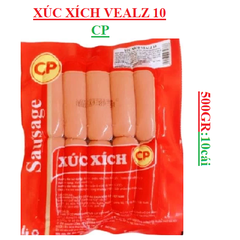Xúc xích Vealz 10 CP gói 500gr (10 cái)