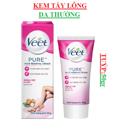 Kem tẩy lông cho da thường hair removal cream Normal skin Veet Pure tuýp 50gr