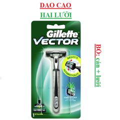 Dao cạo Gillette Vector plus bộ cán + lưỡi