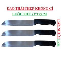 Dao thái thép không gỉ kiwi brand cán 10cm lưỡi 17cm