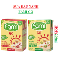 Sữa đậu nành fami GO hộp 200ml