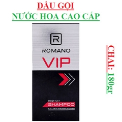 Dầu gội nam nước hoa cao cấp romano VIP chai 180gr