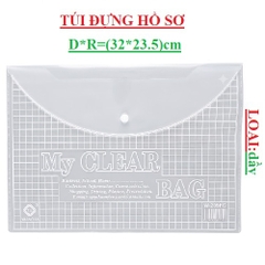 Túi Clear đựng giấy tờ size nhỏ D*R (320*235)mm