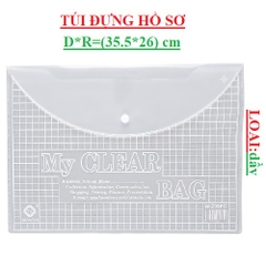 Túi Clear đựng giấy tờ size lớn D*R (35.5*26)cm