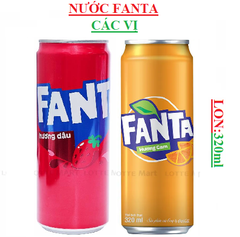 Nước giải khát Coca Fanta lon (300-:-330)ml