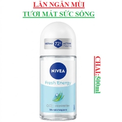 Lăn ngăn mùi tươi mát sức sống nữ Nivea  fresh energy chai 50ml