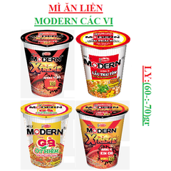 Mì ăn liền  modern ly (60-:-70)gr