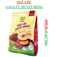 Ngũ cốc gạo lức huyết rồng canxi Việt Đài túi 600gr (20 gói * 30gr)