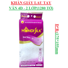 Khăn giấy lau tay cao cấp Hà Nội Silk bịch 1280 tờ 2 lớp (155*175)mm
