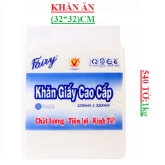 Khăn giấy cao cấp fairy bịch 1kg, 540 tờ 320x320mm