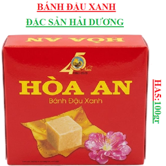Bánh đậu xanh Hải Dương Hoà An HA5 hộp 100gr