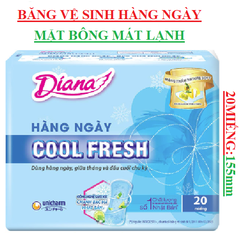 Băng vệ sinh Diana hàng ngày cool fresh 20 miếng 155mm