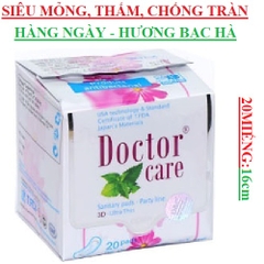 Băng vệ sinh hàng ngày siêu mỏng ,siêu thấm, siêu chống tràn 20 miếng Doctor care