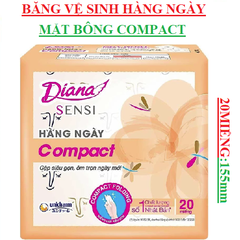 Băng vệ sinh Diana sensi hàng ngày compact 20m