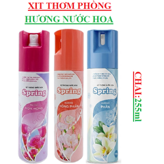 Xịt phòng nước hoa spring SCC chai 255ml