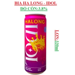 Bia Idol Hạ Long lon 330ml độ cồn 3.8%
