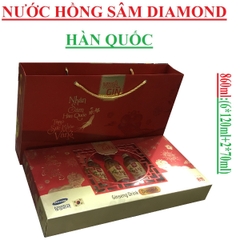 Nước hồng sâm hàn quốc vitagin ginseng drink  Diamond hộp 720ml tặng nước yến