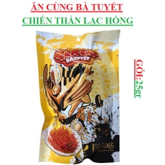 Snack tăm cay lạc hồng VS2 bà tuyết gói 25 gr