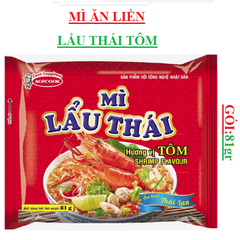 Mì ăn liền lẩu thái tôm  gói (76-:-82)gr