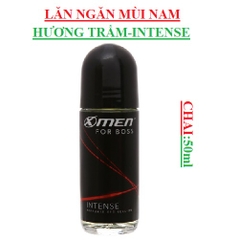 Lăn khử mùi hương trầm intense xmen for boss chai (50-:-80)ml
