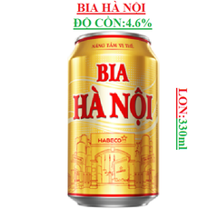 Bia Hà Nội vàng  lon 330ml