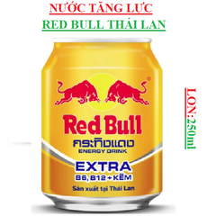 Nước tăng lực redbull thái lan tăng kẽm (ZINC), B6, B12 lon 250ml