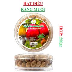 Hạt điều rang muối Bình phước Thanh Mai Phát hộp tròn 500gr