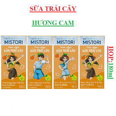 Thức uống sữa trái cây TH true juice milk Mistori hộp 180ml