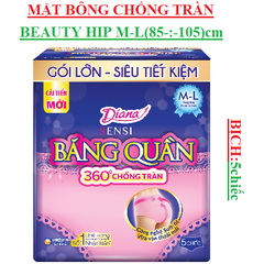 Băng quần mặt bông đêm chống tràn Diana beauty hip size M-L5 (85-:-105)cm