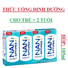 Thức uống dinh dưỡng pha sẵn - thực phẩm bổ sung Nan optipro 4 hộp 180ml