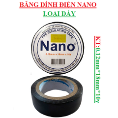 Băng dính điện Nano pvc insulating tape 0.12mm*18mm*10Y