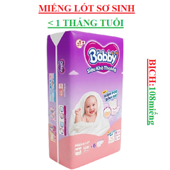 Miếng lót cho trẻ dưới 1 tháng tuổi Newborn 1 bịch 108 miếng