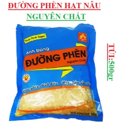 Đường phèn hạt nâu  nguyên chất Anh Đăng túi 500gr