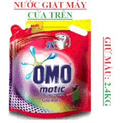 Nước giặt máy cửa trên Omo 2.7Kg; 2.4kg