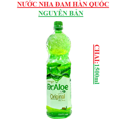 Nước nha đam hàn quốc Woongjin dr.aloe chai 1500ml