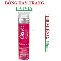 Bông tẩy trang olea Latvia  55mm x 140miếng